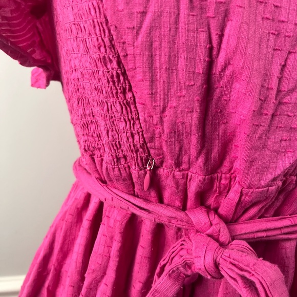 Seraphine Maternity Cotton Broderie Maternity and Nursing Dress pink size 12 - Picture 4 of 9